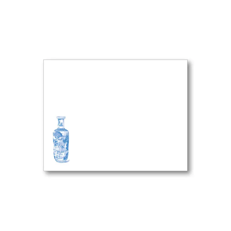 Maison de Papier Chinoiserie Vase Royal Flat Card