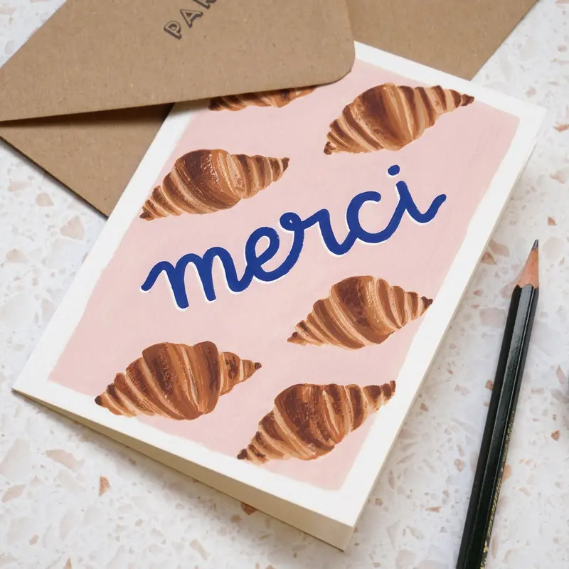 Croissants Merci Card