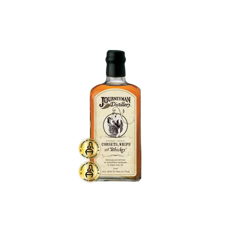 Journeyman Distillery Corsets, Whips + Whiskey, Michigan, USA (750ml)