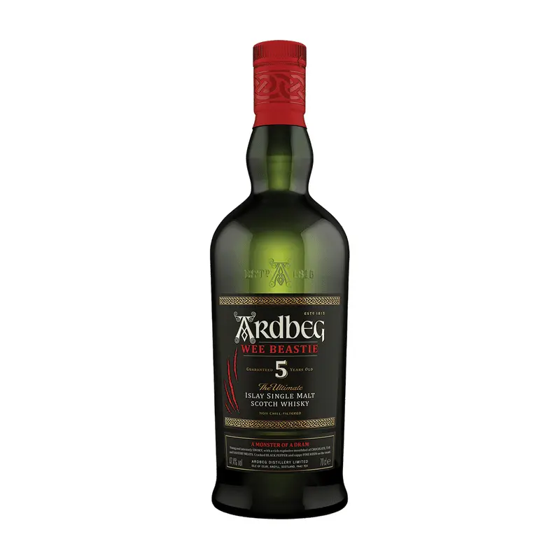 Ardbeg 'Wee Beastie' 5 Year Old Single Malt Scotch Whisky, Islay, Scotland (750ml)