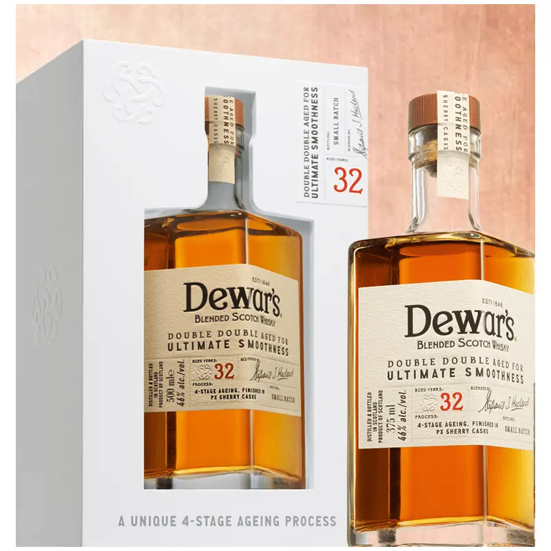 Dewar's Double Double 32 Year Old Blended Scotch Whisky, Scotland (375ml)