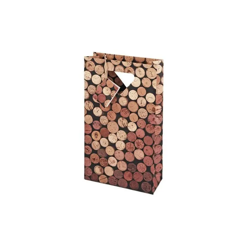 2 Bottle "Corks" Wine Bag