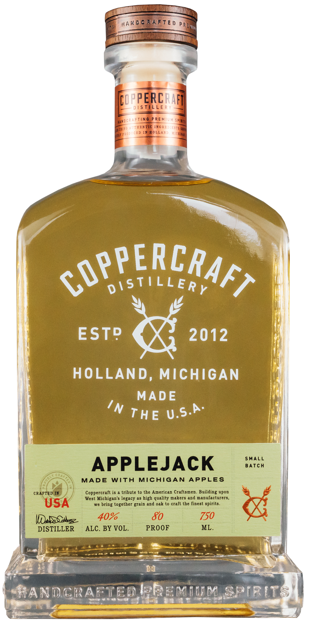 Coppercraft Distillery Applejack, Michigan, USA (750 ml)