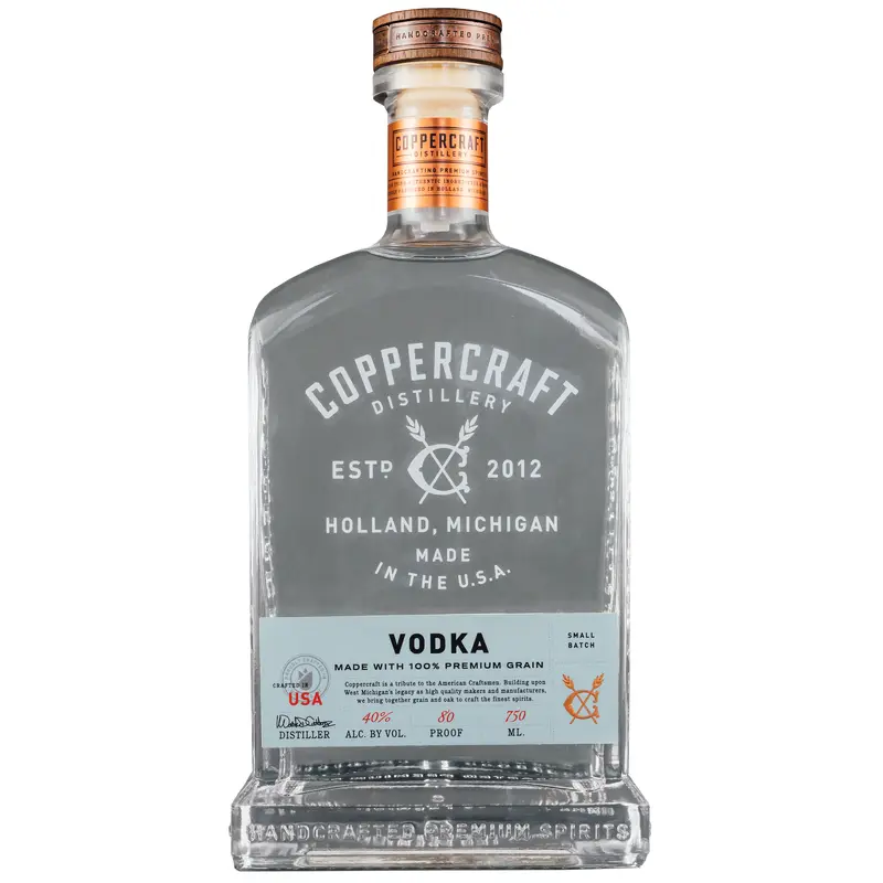 Coppercraft Distillery Vodka, Michigan, USA (750ml)