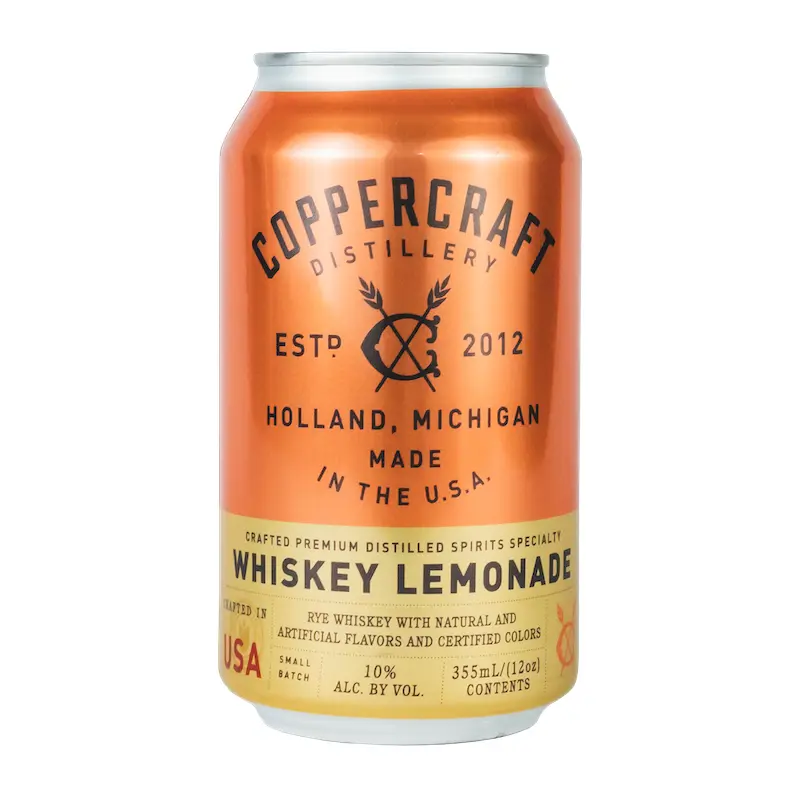 Coppercraft Distillery 'Whiskey & Lemonade,' Michigan, USA (6 x 4pks case, 12fl oz)