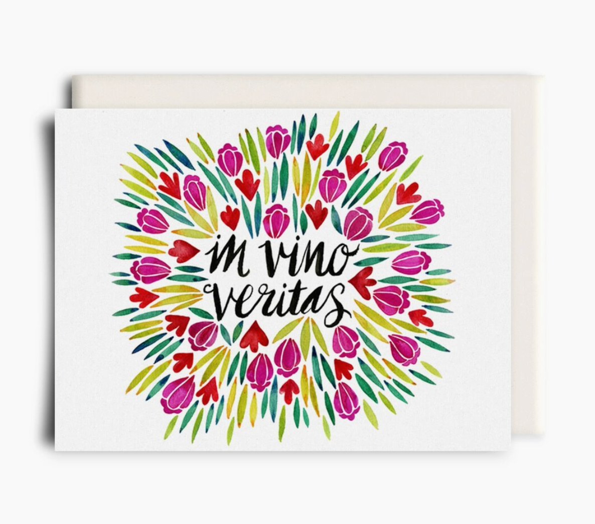 In Vino Veritas, Greeting Card
