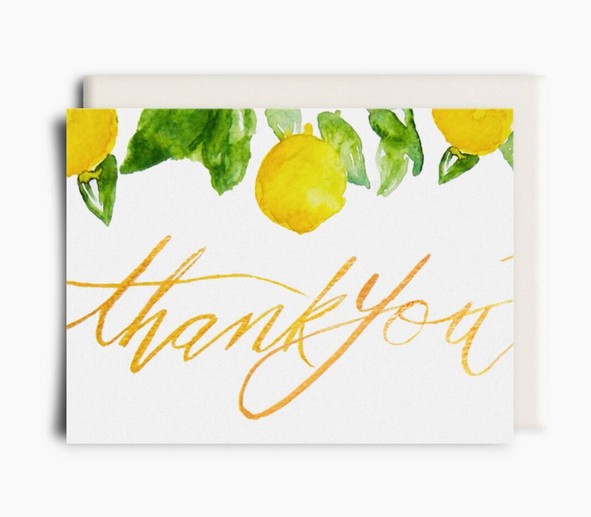 Lemon Thank You Card