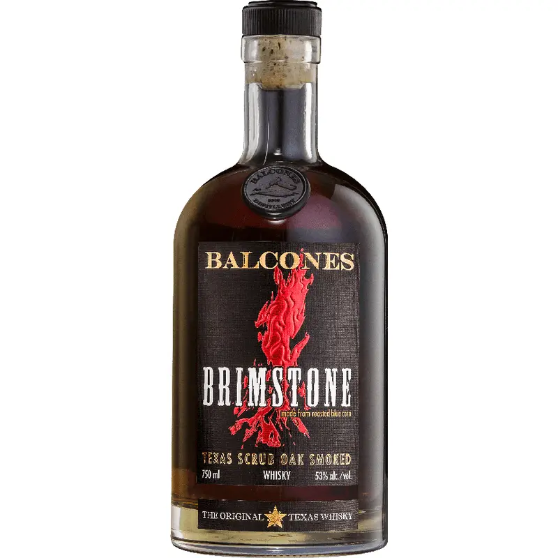 Balcones Distilling Brimstone Texas Scrub Oak Smoked Corn Whisky, Texas, USA (750ml)