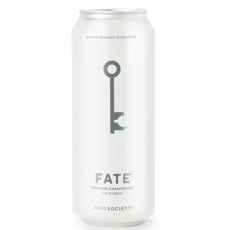 Wine Society Fate Premium Chardonnay, California, USA (12pk Cans 500ml)