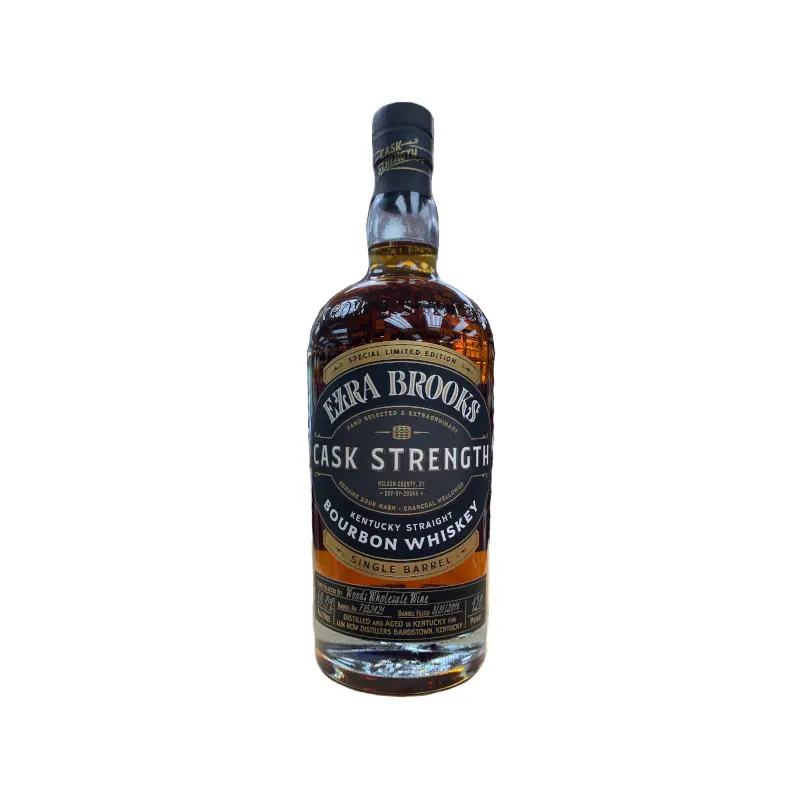(Woods Private Barrel) Ezra Brooks Cask Strength Single Barrel Kentucky Straight Bourbon Whiskey, Kentucky, USA (750ml)