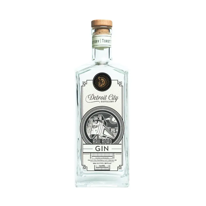Detroit City Distillery 'Railroad' Gin, Michigan, USA (750ml)