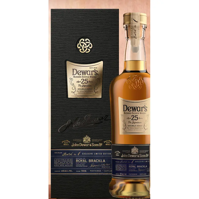 Dewar's Royal Brackla 25 Year Old Blended Scotch Whisky, Scotland (750ml)