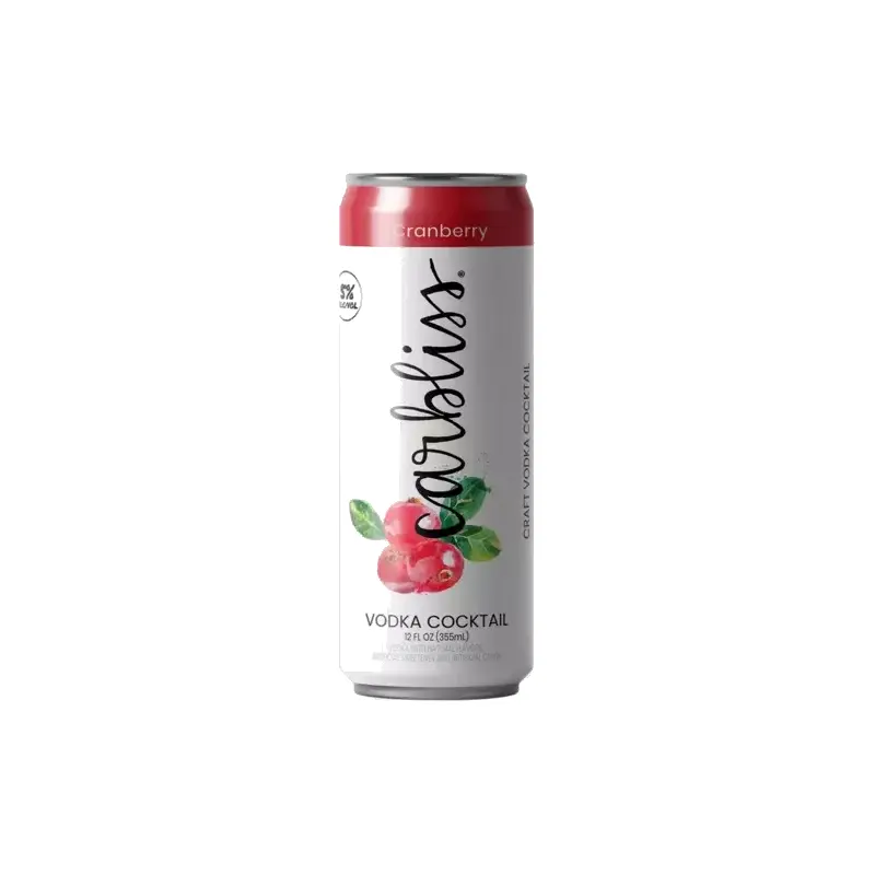 (24pk cans) Carbliss Cranberry Vodka Cocktails, USA (12oz)