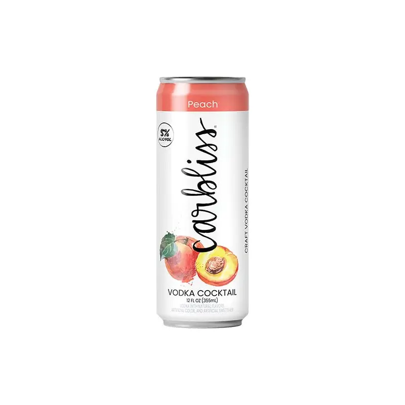 (24pk cans) Carbliss Peach Vodka Cocktail, USA (12oz)