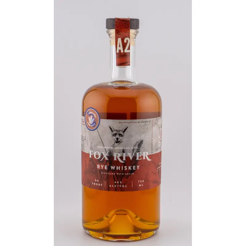 Ann Arbor Distilling Fox River Rye Whiskey, Michigan, USA (750ml)
