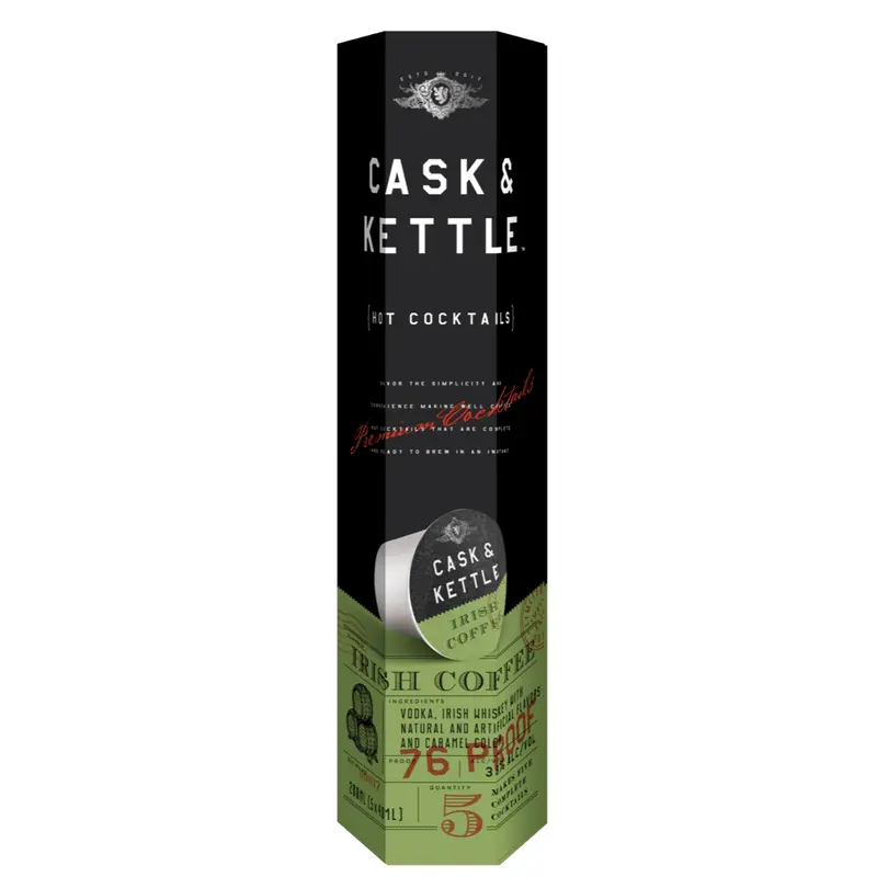 Cask & Kettle Irish Coffee 'Hot Cocktail', USA (5 x 40ml)