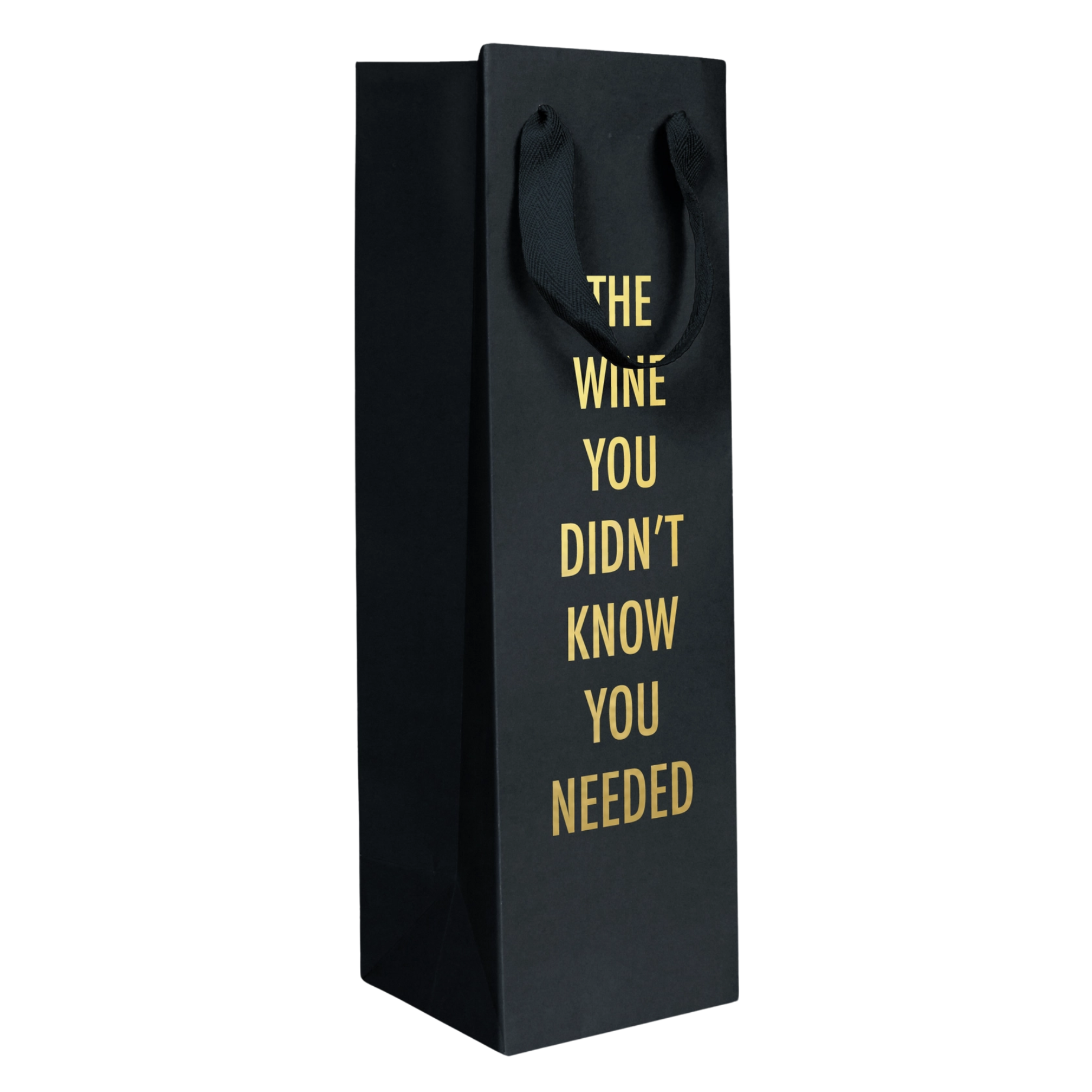 Didn't Know - Wine Bag (Black)