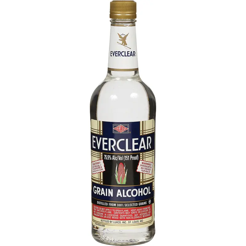 Everclear Grain Alcohol, Missouri, USA (750ml)- GROUND SHIPMENTS ONLY