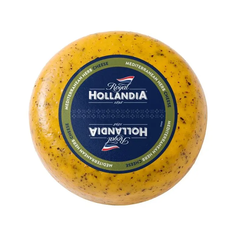 Royal Hollandia Mediterranean Herb Gouda, cow's milk, Holland - 0.5lb/cut