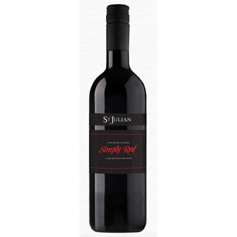 St. Julian Winery Simply Red Wine, Michigan, USA (750ml)