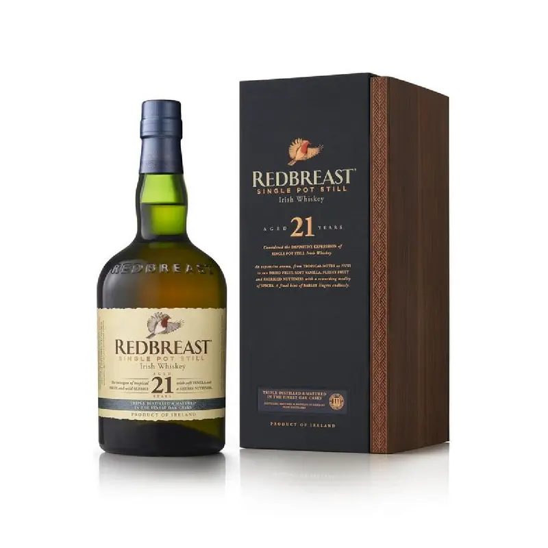 Redbreast 21 Year Old Single Pot Still Irish Whiskey County Cork, Ireland (750ml)