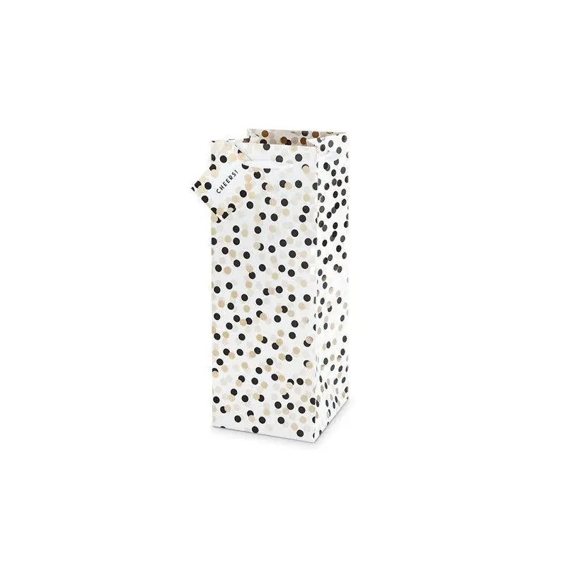 Tuxedo Dots Champagne Bag