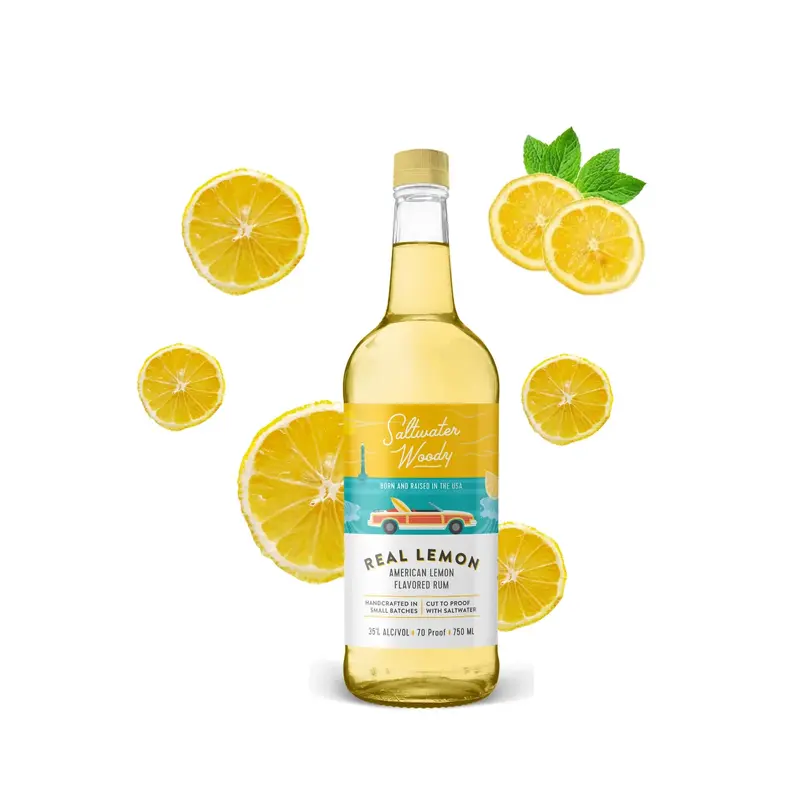Saltwater Woody Real Lemon Flavoured Rum, USA (750ml)