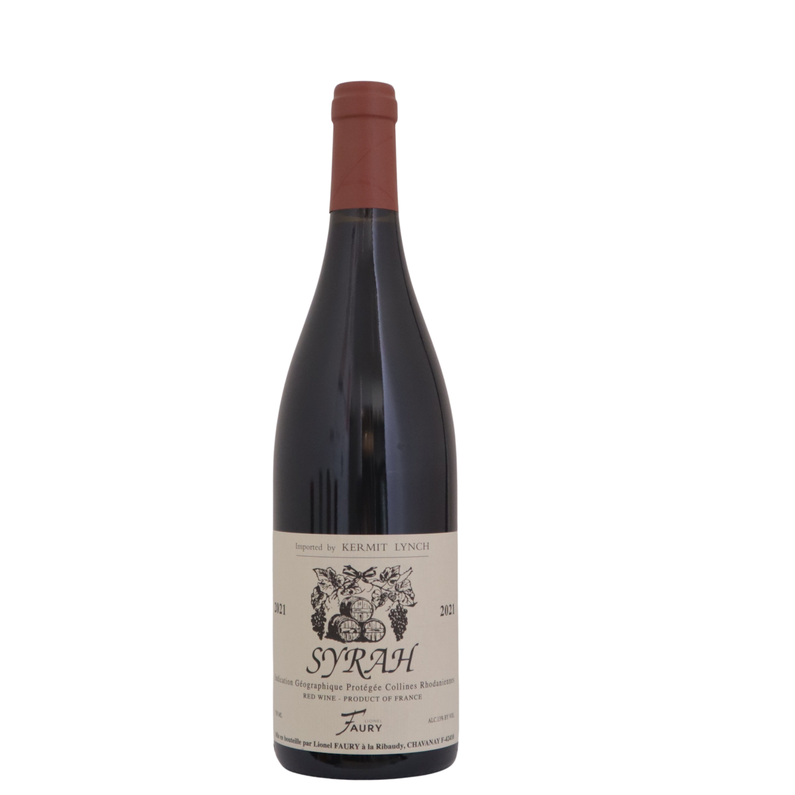 2022 Lionel Faury "Les Hautes Ribaudes" Syrah, Collines Rhodaniennes IGP, Rhone Valley, France