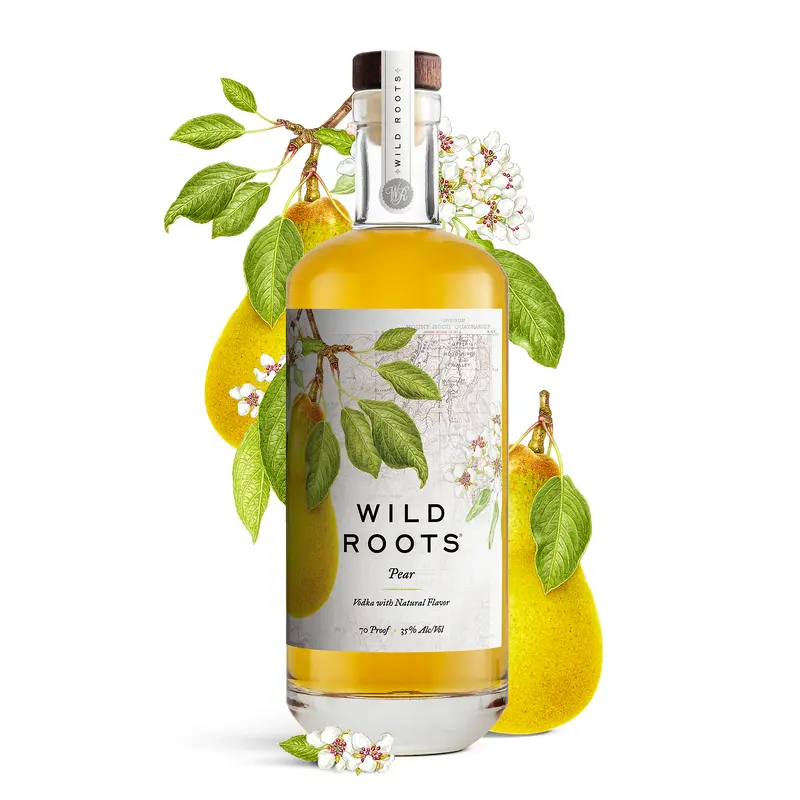 Wild Roots Pear Infused Vodka, Oregon, USA (750ml)