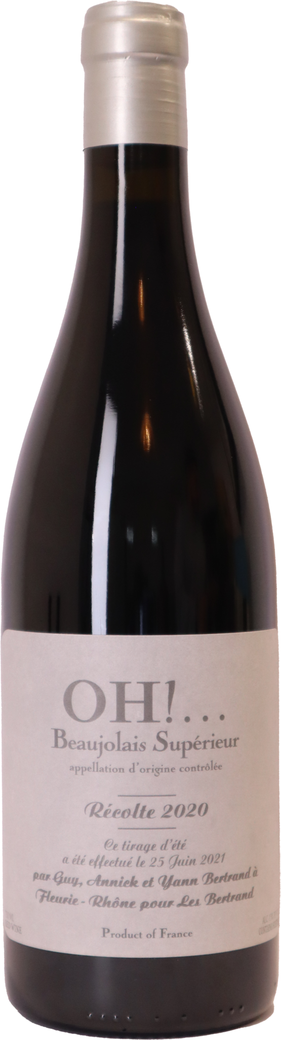 2024 Yann Bertrand Beaujolais Suprieur "Oh!", Beaujolais, France