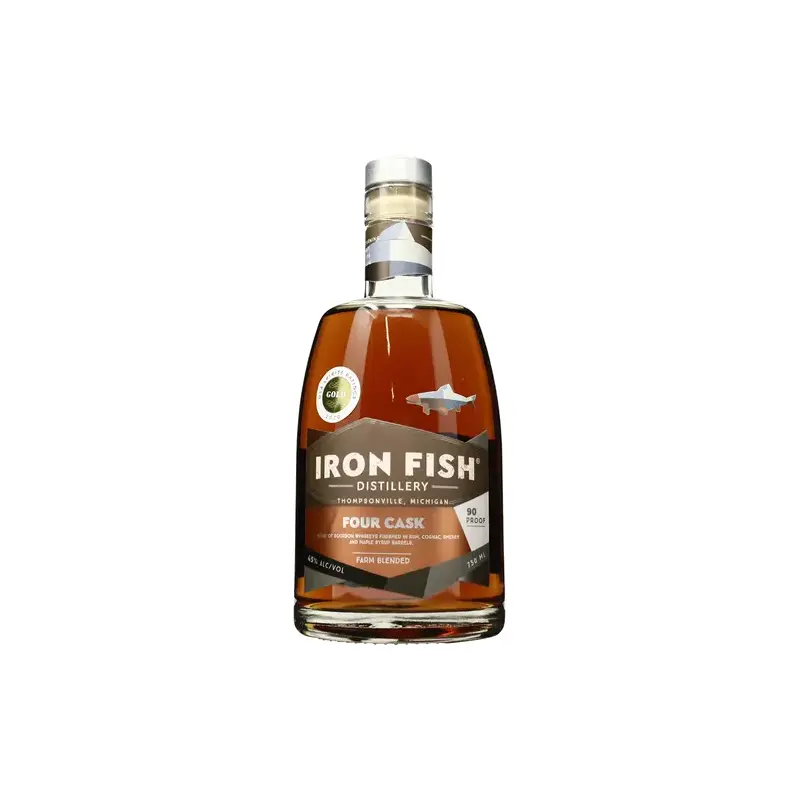 Iron Fish Distillery Four Cask Bourbon Whiskey, Michigan, USA (750ml)