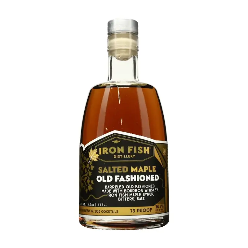 Iron Fish Distillery Salted Maple Old Fashioned, Michigan, USA (375ml)