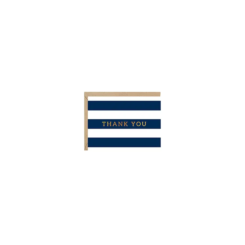Navy Stripes Thank you
