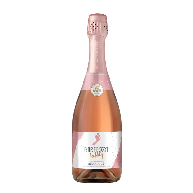 NV Barefoot Bubbly Brut Rose Sparkling, California, USA (750ml)