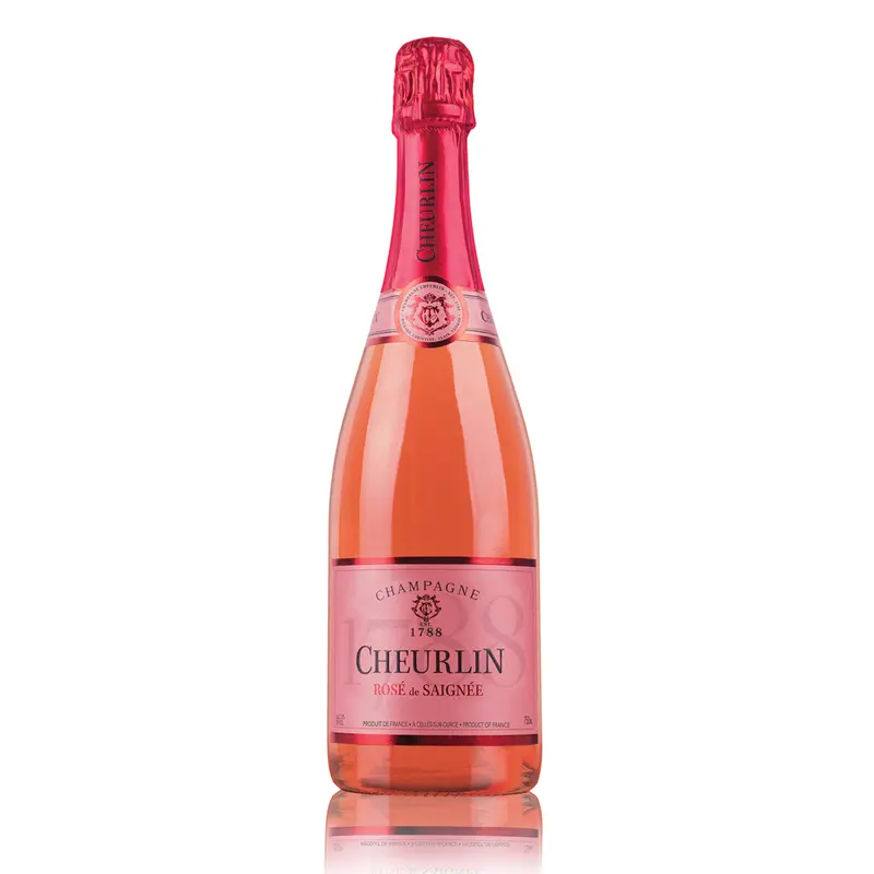 NV Cheurlin Champagne Rose de Saignee, Champagne, France (750ml)