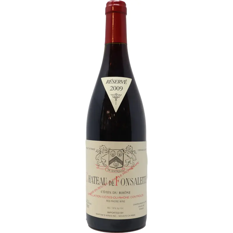 2012 Chteau de Fonsalette Ctes-du-Rhne Rouge, Rhone Valley, France