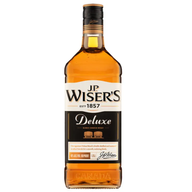 J.P. Wiser's De Luxe 10 Year Old Blended Canadian Whisky, Ontario, Canada (750ml)