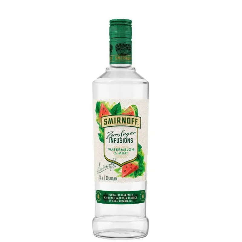 Smirnoff Zero Sugar Infusions Watermelon & Mint Vodka (750ml)