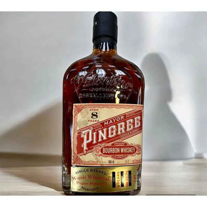 (Woods Private Barrel) Valentine Distilling 'Mayor Pingree' Red Label 8 Year Straight Bourbon Whiskey, Michigan, USA (750ml)