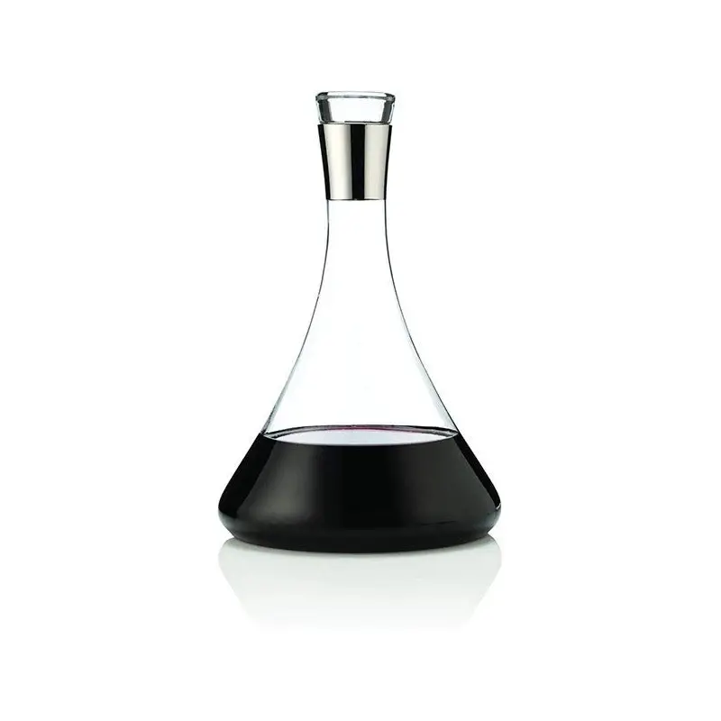 Irving Crystal Decanter with Chrome Rim