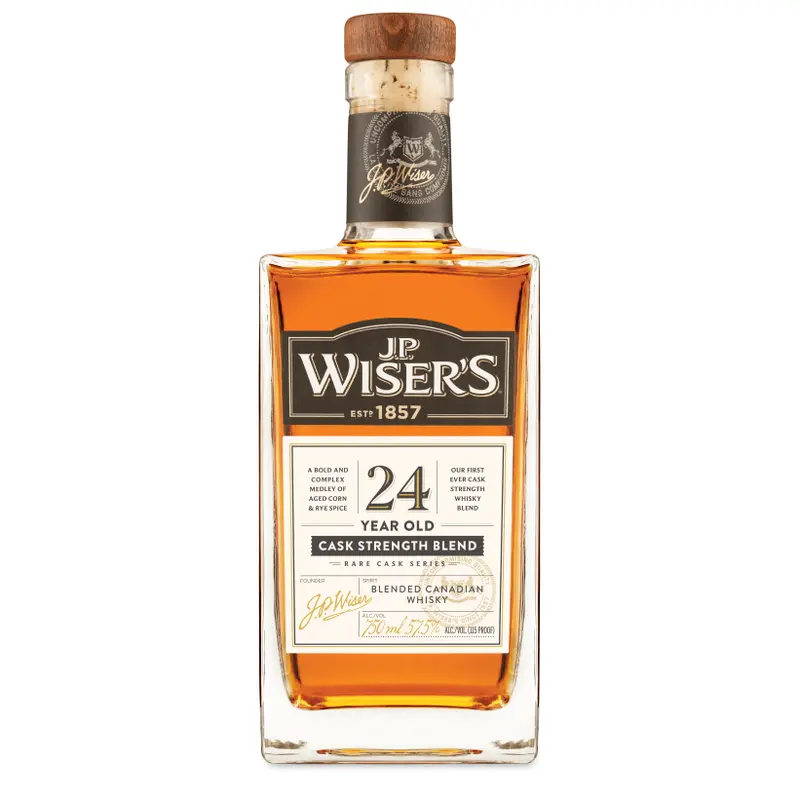 J.P. Wisers 24 Year Old Cask Strength Blend Canadian Whiskey, Ontario, Canada (750ml)