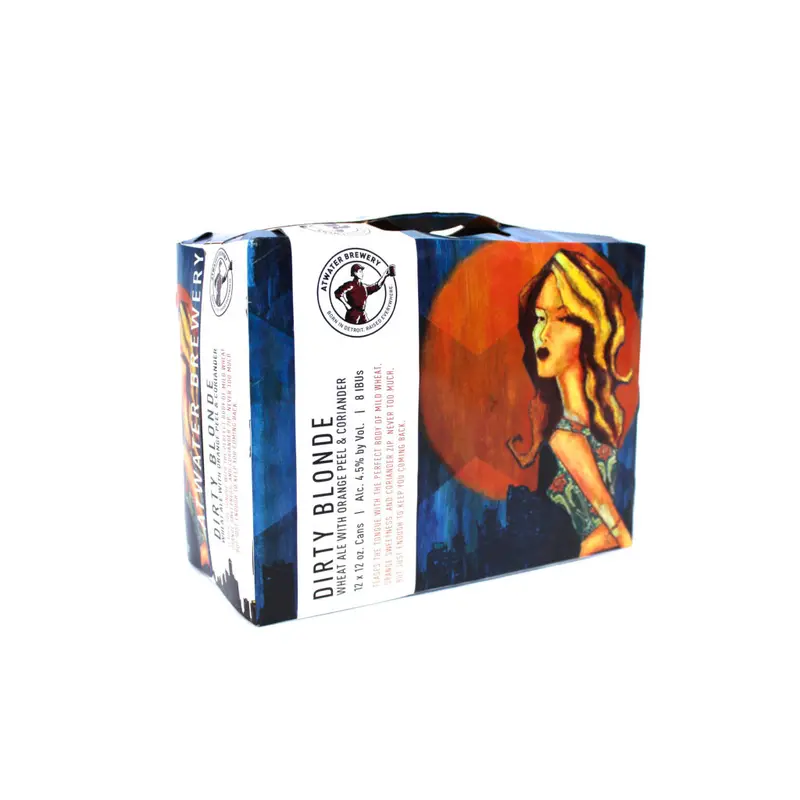(24pk cans)-Atwater Dirty Blonde Wheat Ale Beer, Michigan, USA (12oz)
