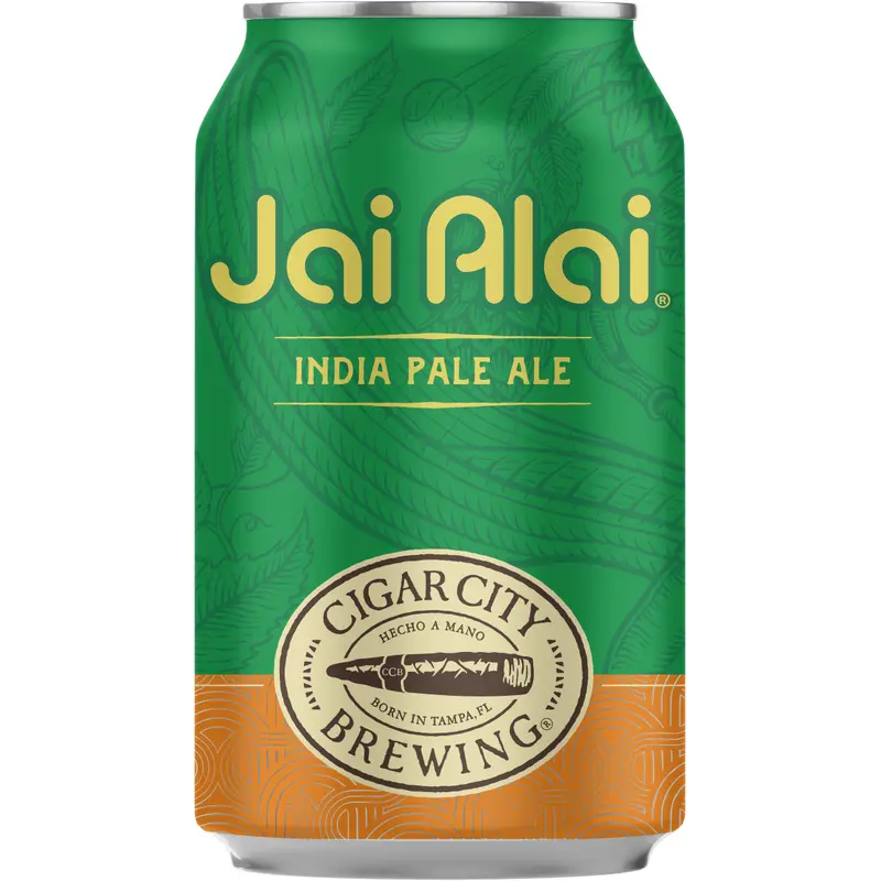 (24pk cans)-Cigar City Brewing Jai Alai India Pale Ale Beer, Florida, USA (12oz)