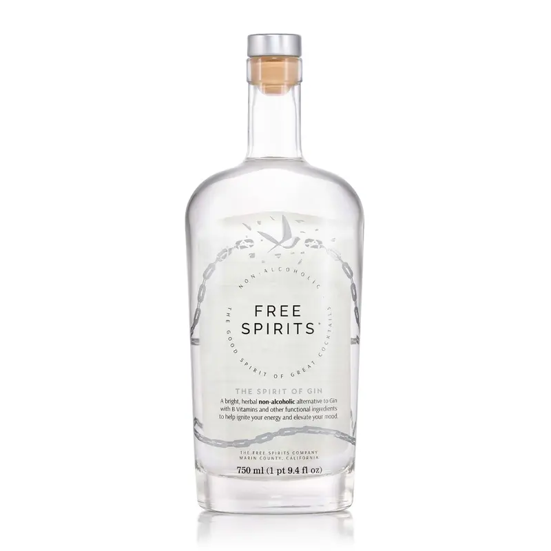 Free Spirits - The Spirit of Gin Non-Alcoholic Spirits, California, USA (750ml)