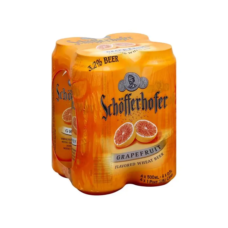 (24pk cans)-Schofferhofer Grapefruit Hefeweizen Beer, Germany (500ml)