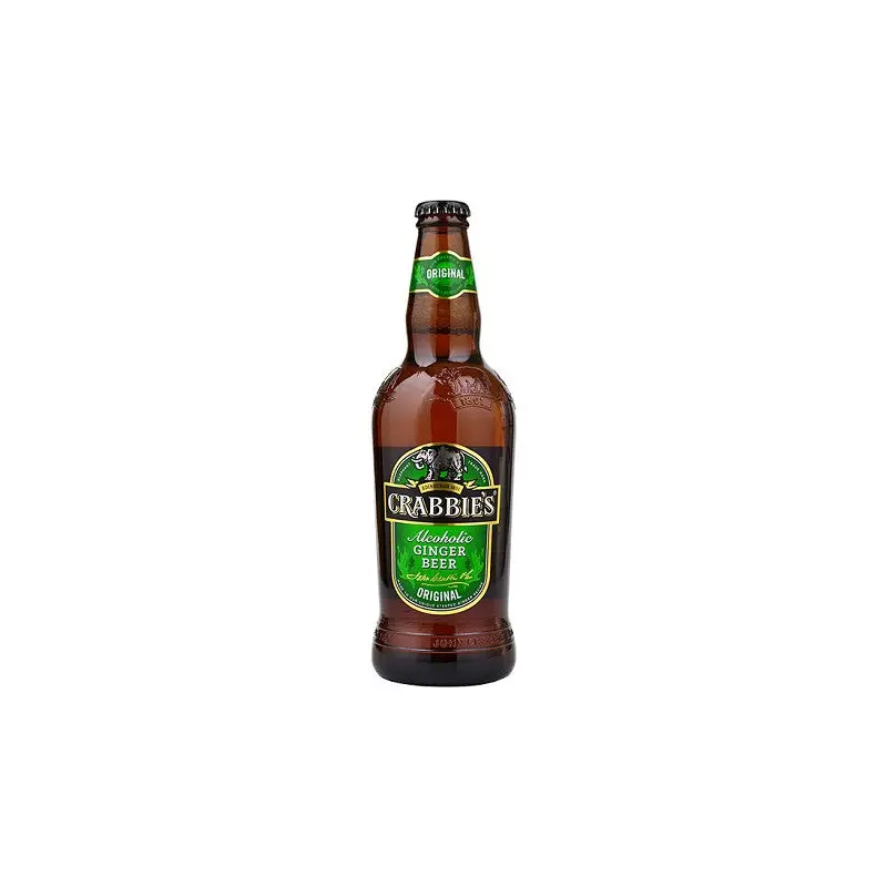 24pk-Crabbie's "Original" Alcoholic Ginger Beer, Scotland (12oz)