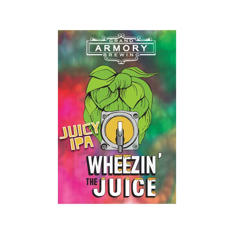 (24pk cans)-Grand Armory Wheezin' The Juice India Pale Ale Beer, Michigan, USA (12oz)