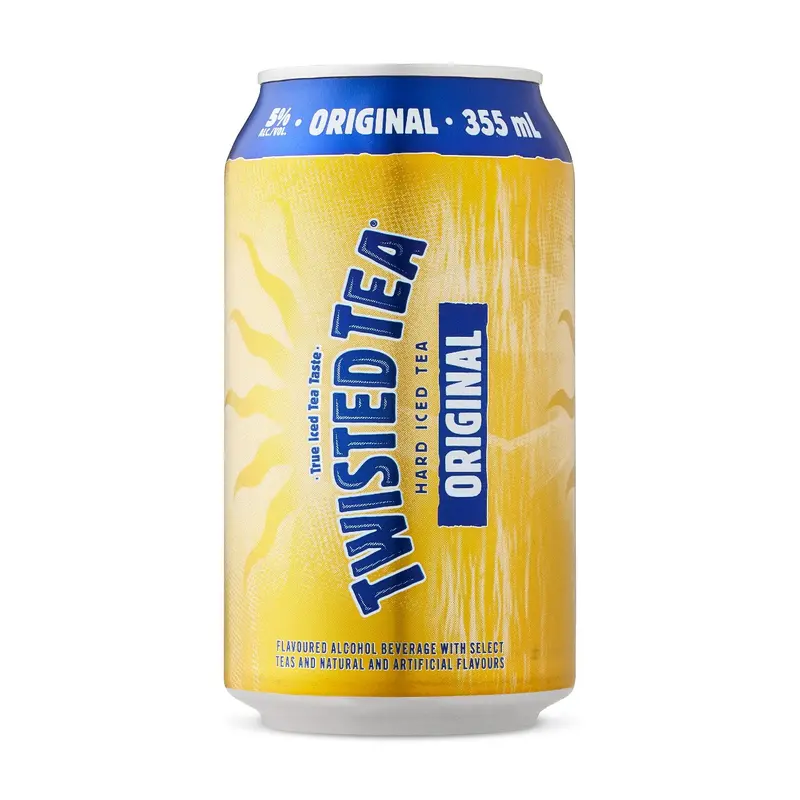(24pk cans)-Twisted Tea "Original" Hard Iced Tea Beer, Ohio, USA (12oz)