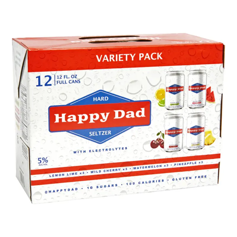 Happy Dad Hard Seltzer Variety Pack USA (24pk/12oz cans)