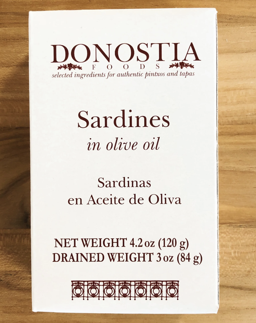 Donostia, Sardines in Olive Oil, Galicia, Spain 4.5oz